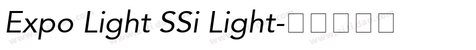Expo Light SSi Light字体转换